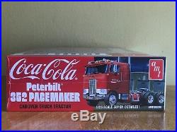 AMT 1/25 Peterbilt 352 Pacemaker and AMT 1/25 Coca Cola Beaded Panel Van Sealed