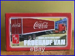 AMT 1/25 Peterbilt 352 Pacemaker and AMT 1/25 Coca Cola Beaded Panel Van Sealed