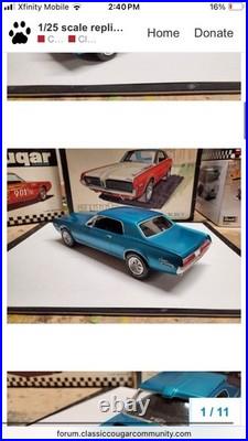 AMT 1/25 Scale'68 Mercury Cougar-XR7 Model Kit 5328-200 (Sale Ends Oct 26!)