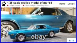 AMT 1/25 Scale'68 Mercury Cougar-XR7 Model Kit 5328-200 (Sale Ends Oct 26!)