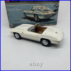 AMT 1/25 VTG 1964 64 CORVETTE STING RAY 3 IN 1 CONVERTIBLE MODEL Pre Built READ