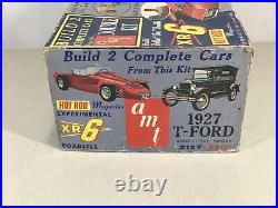 AMT #2127 Double Kit 1927 T-Ford / XR6 Original Issue Unbuilt & App Complete Kit