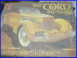 AMT 2424 #45 1937 CORD SUPERCHARGED 812 CONVERTIBLE COUPE 1/12 MODEL KIT Nib