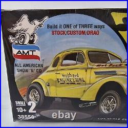 AMT 37 Chevy Coupe 125 Model Kit Hubbard Stock Custom Drag Rat Pack RARE SEALED