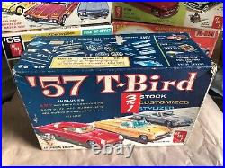 AMT 3 Way 1957 Ford Thunderbird T-bird George Barris Model Kit T2257 BOX 125