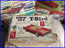 AMT 3 Way 1957 Ford Thunderbird T-bird George Barris Model Kit T2257 BOX 125