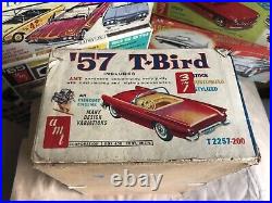AMT 3 Way 1957 Ford Thunderbird T-bird George Barris Model Kit T2257 BOX 125