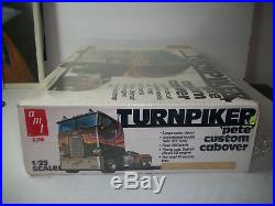 AMT #5006 Turnpiker 1/25 Scale Custom Cabover Model Sealed Semi Truck 1979 Rare