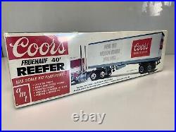 AMT 5203 Coors Fruehauf 40' Reefer 125 Scale 1978 NEW Sealed