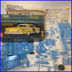 AMT'58 Chevy Chevrolet Impala Model Car Kit Vintage Box 400 Trophy Series 1964