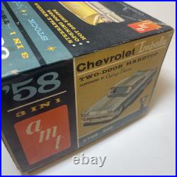 AMT'58 Chevy Chevrolet Impala Model Car Kit Vintage Box 400 Trophy Series 1964