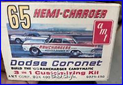 AMT 6025 1965 Coronet Ramchargers Hemi Charger NHRA 3n1 Vintage kit 1/25 McM