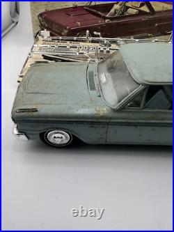 AMT'63 Ford Fairlane Hardtop Model Kit Missing Parts/Partially Together READ