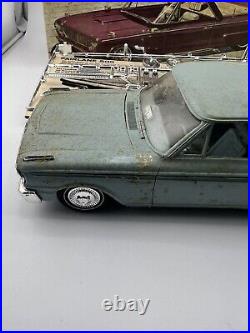 AMT'63 Ford Fairlane Hardtop Model Kit Missing Parts/Partially Together READ
