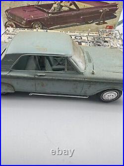 AMT'63 Ford Fairlane Hardtop Model Kit Missing Parts/Partially Together READ