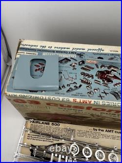 AMT'63 Ford Fairlane Hardtop Model Kit Missing Parts/Partially Together READ