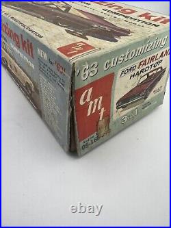 AMT'63 Ford Fairlane Hardtop Model Kit Missing Parts/Partially Together READ