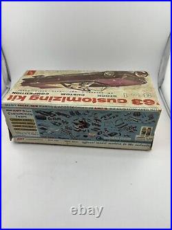 AMT'63 Ford Fairlane Hardtop Model Kit Missing Parts/Partially Together READ