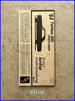 AMT'64 Fairlane Hardtop 3 In 1 Customizing Kit 1/25 Model Rare
