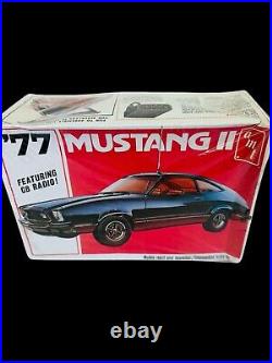 AMT'77 Ford Mustang II Plastic Model Car Kit T487 125 Scale Factory Sealed NOS