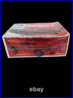 AMT'77 Ford Mustang II Plastic Model Car Kit T487 125 Scale Factory Sealed NOS