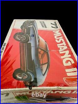 AMT'77 Ford Mustang II Plastic Model Car Kit T487 125 Scale Factory Sealed NOS