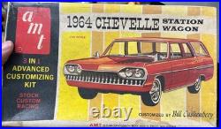 AMT 8744 1964 Chevy Chevelle Station Wagon Vintage Annual Model KIT 1/25 McM