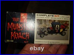 AMT 901-150 Original 1964 George Barris Munster Koach Box Opened Kit Mint in box