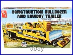 AMT AMT1218 1/25 Skill 3 Model Kit Construction Bulldozer and Lowboy