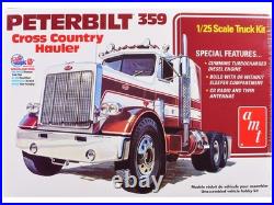AMT AMT1477 1/25 Skill 3 Model Kit Peterbilt 359 Cross Country