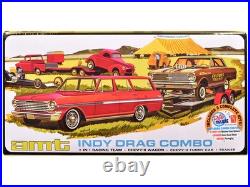 AMT AMT1520 1/25 Skill 2 Model Kit Indy Drag Combo Chevrolet II Wagon