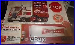 Amt Big Rig Set Budweiser Peterbilt Pacemaker/trailer Model Car Mountain Fs Stop