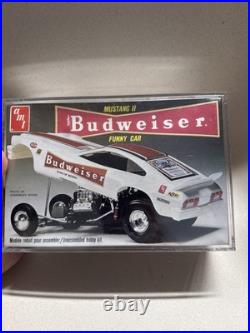 AMT Budweiser Ford Mustang II Funny Car Model Kit 2802 1/25 Scale Sealed 1976