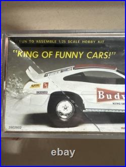 AMT Budweiser Ford Mustang II Funny Car Model Kit 2802 1/25 Scale Sealed 1976