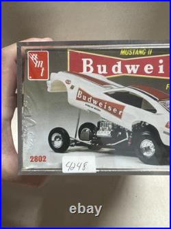 AMT Budweiser Ford Mustang II Funny Car Model Kit 2802 1/25 Scale Sealed 1976