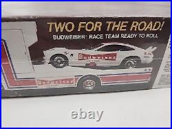 AMT Budweiser Race Team Mustang Funny Car Ford Ramp Truck KIT 1/25 Sealed