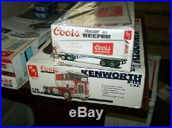 AMT COORS 5014 & 5203 KENWORTH K-123 (open box) & 40' FRUEHAUF NIB factory seal