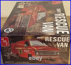 AMT Chevy Rescue Van Model Kit SEALED Molded in White RARE