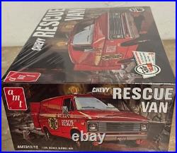 AMT Chevy Rescue Van Model Kit SEALED Molded in White RARE