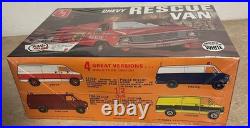 AMT Chevy Rescue Van Model Kit SEALED Molded in White RARE