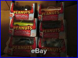 AMT ERTL 125 Scale Peanuts Charlie Brown Snoopy Model Kits set 6