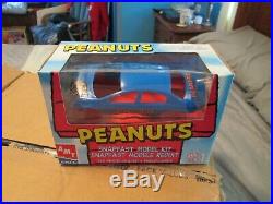 AMT ERTL 125 Scale Peanuts Charlie Brown Snoopy Model Kits set 6