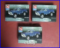 AMT ERTL 1984 GMC Pickup Square Body 125 Scale (3) Model Kit 31939 W Boxes