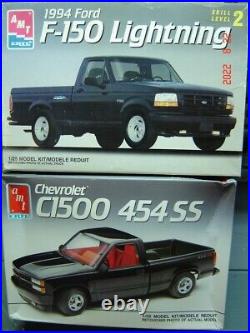 AMT/ERTL 1/25 Combo kits Ford Lightning and Chevy 1500 454SS Super Truck 2 kits