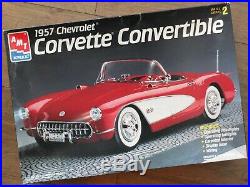 AMT ERTL 6464 1957 Chevrolet Corvette Convertible Rare 1/16 Scale Model Kit