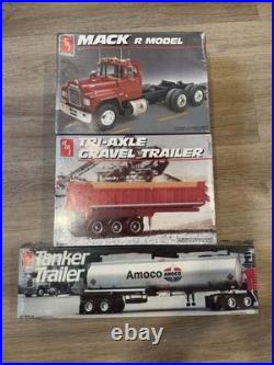 AMT ERTL Mack R Model 1/25 Scale Semi Truck Model Kit Set Of 3