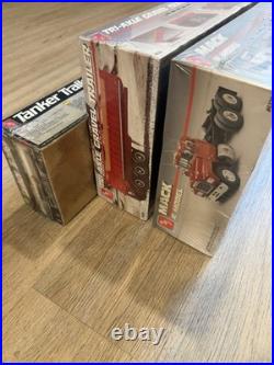 AMT ERTL Mack R Model 1/25 Scale Semi Truck Model Kit Set Of 3