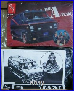 AMT ERTL The A Team GMC Van Black 125 Scale Model Kit Factory Sealed