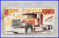 AMT Ertl SnapFit Ford LTL-9000 1/32 Scale Semi Truck Plastic Model 6787, Sealed