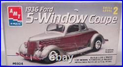 AMT Ford 5-Window Coupe 1936 1/25 Model Kit #24442